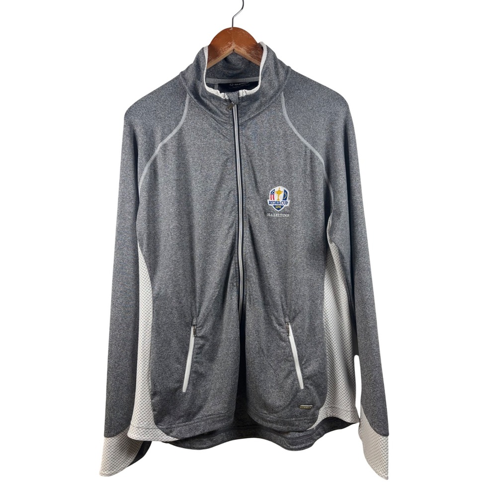 Sunice Womens Ryder‎ Cup 2016 Hazeltine Golf Jacket Athletic Full Zip Grey XXL